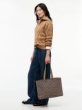 Bej Geanta Tote Jacquard Cu Monograma TH  Femei