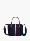 Blue Geanta Crossbody Tote Cu Dunga Global  Femei