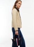 Blue Geanta Crossbody Tote Cu Dunga Global  Femei