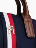 Blue Geanta Crossbody Tote Cu Dunga Global  Femei