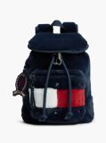 Blue Rucsac Din Blana Artificiala Cu Logo  Femei