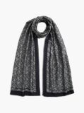 Blue TH Monogram Jacquard Scarf  Women
