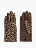 Maro Manusi Jacquard Din Piele Cu Monograma TH  Femei