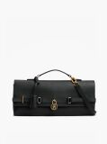 Negru The American Icon Geanta Clutch Padlock Din Piele  Femei