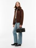 Negru The American Icon Geanta Clutch Padlock Din Piele  Femei
