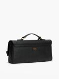 Negru The American Icon Geanta Clutch Padlock Din Piele  Femei