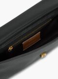 Negru The American Icon Geanta Clutch Padlock Din Piele  Femei