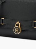 Negru The American Icon Geanta Clutch Padlock Din Piele  Femei