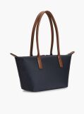 Blue Geanta Tote Popette Cu Dunga Global  Femei