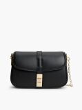 Black Heritage TH Monogram Chain Crossbody Bag  Women