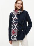 Multi Enamel Flag Fair Isle Scarf With Alpaca  Women
