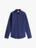 Negru Camasa Slim Fit Stretch  Barbati