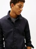 Negru Camasa Slim Fit Stretch  Barbati