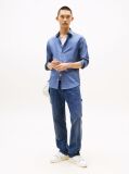 Blue Camasa Slim Fit Stretch  Barbati