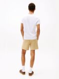 Alb Tricou Cu Guler In V  Barbati