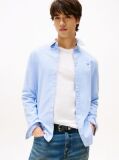 Blue Stretch Organic Cotton Slim Fit Shirt  Men