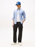Blue Camasa Slim Fit Din Bumbac Organic Stretch  Barbati