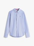 Blue Camasa Slim Fit Din Bumbac Organic Stretch  Barbati