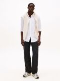 Alb Camasa Slim Fit Din Bumbac Organic Stretch  Barbati