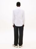 Alb Camasa Slim Fit Din Bumbac Organic Stretch  Barbati