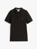 Negru Polo Slim Placket TJM  Barbati
