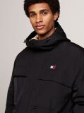 Black Canvas Down Parka  Men