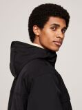 Black Canvas Down Parka  Men