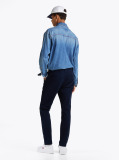 Blue Pantaloni Chinos Slim Din Bumbac Elastic Austin  Barbati