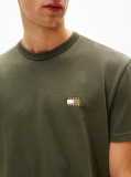 Verde Tricou Cu Guler Rotund Tommy Badge  Barbati