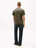 Verde Tricou Cu Guler Rotund Tommy Badge  Barbati