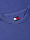 Blue Tricou Cu Guler Rotund Tommy Badge  Barbati