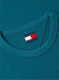 Blue Tricou Cu Guler Rotund Tommy Badge  Barbati
