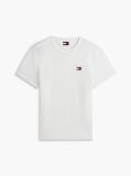White Tommy Badge Crew Neck T-Shirt  Men