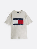 Beige Flag Badge Relaxed T-Shirt  Men