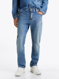 Denim Jeans Slim Drept Cu Efect Decolorat Ryan  Barbati