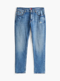 Denim Jeans Slim Drept Cu Efect Decolorat Ryan  Barbati