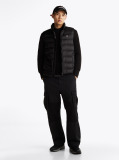 Black Lightweight Down Zip-Thru Vest  Men