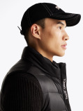 Black Lightweight Down Zip-Thru Vest  Men
