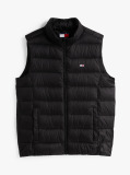 Black Lightweight Down Zip-Thru Vest  Men
