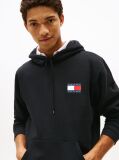 Black Logo Drawstring Hoody  Men