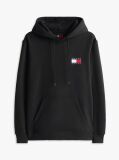 Black Logo Drawstring Hoody  Men