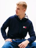 Blue Logo Drawstring Hoody  Men
