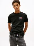 Negru Tricou Slim Cu Logo    Barbati