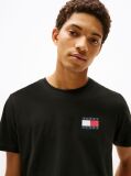 Negru Tricou Slim Cu Logo    Barbati