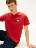 Rosu Tricou Slim Cu Logo    Barbati