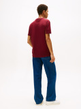 Rosu Tricou Regular Cu Logo Brodat  Barbati