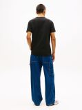 Negru Tricou Regular Cu Logo Brodat  Barbati