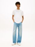 White Regular Logo Embroidery T-Shirt  Men