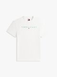 White Regular Logo Embroidery T-Shirt  Men
