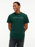 Green Regular Logo Embroidery T-Shirt  Men